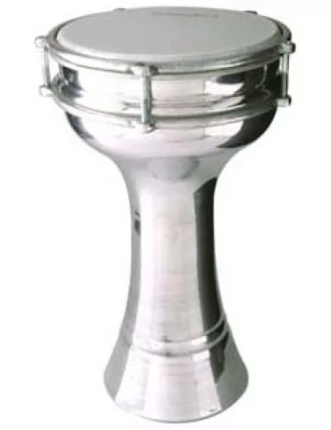  STAGG ALM.PL20 20 cm plain aluminium Darbuka w/tuning key|MusicGoodDeal 