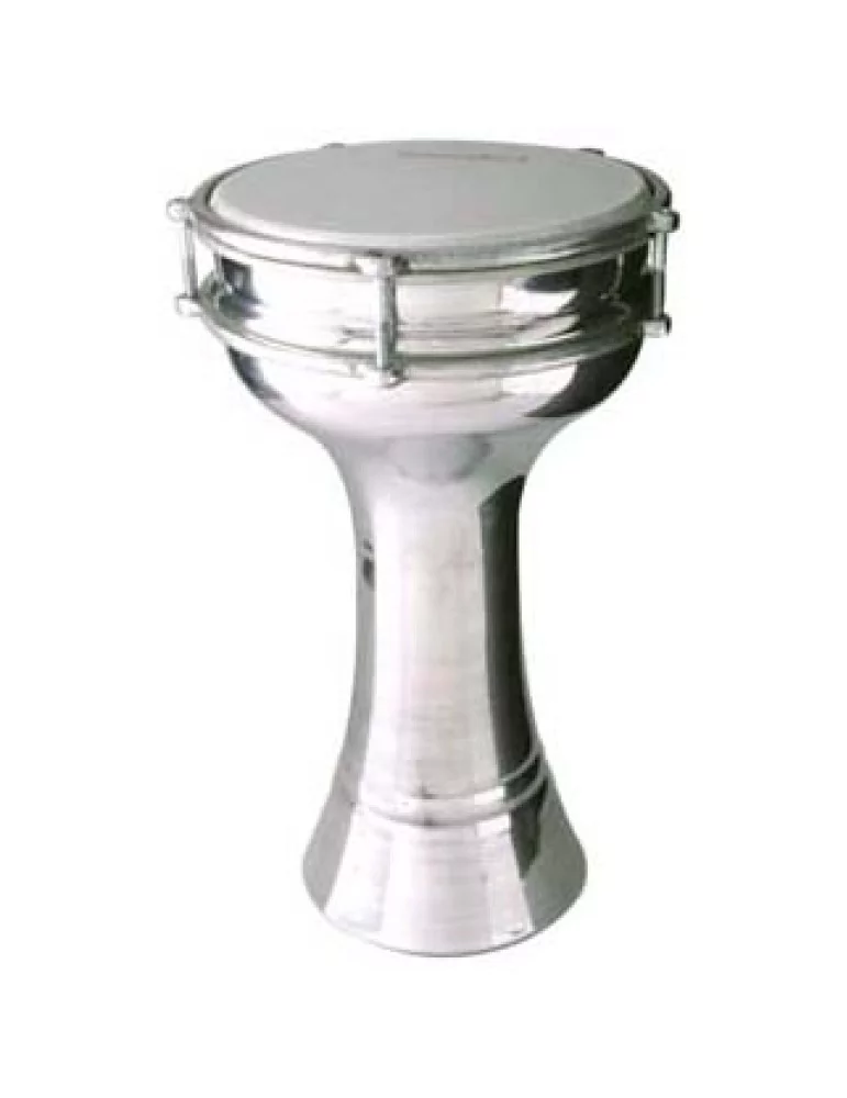  STAGG ALM.PL20 20 cm plain aluminium Darbuka w/tuning key|MusicGoodDeal 