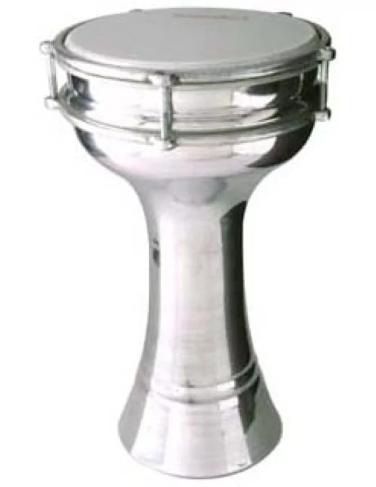  STAGG ALM.PL20 20 cm plain aluminium Darbuka w/tuning key|MusicGoodDeal 
