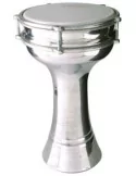  STAGG ALM.PL20 20 cm plain aluminium Darbuka w/tuning key|MusicGoodDeal 