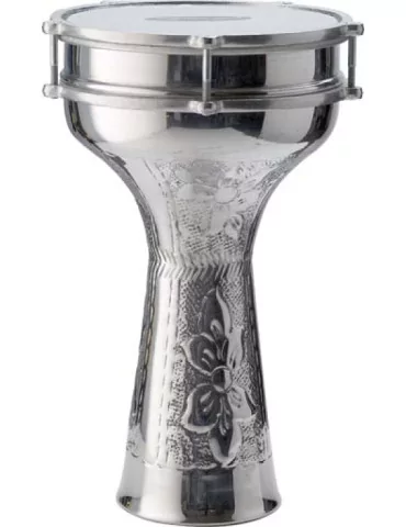  STAGG ALM.HB20 20 cm hand-hammered aluminium Darbuka w/tuning key|MusicGoodDeal 