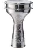  STAGG ALM.HB20 20 cm hand-hammered aluminium Darbuka w/tuning key|MusicGoodDeal 