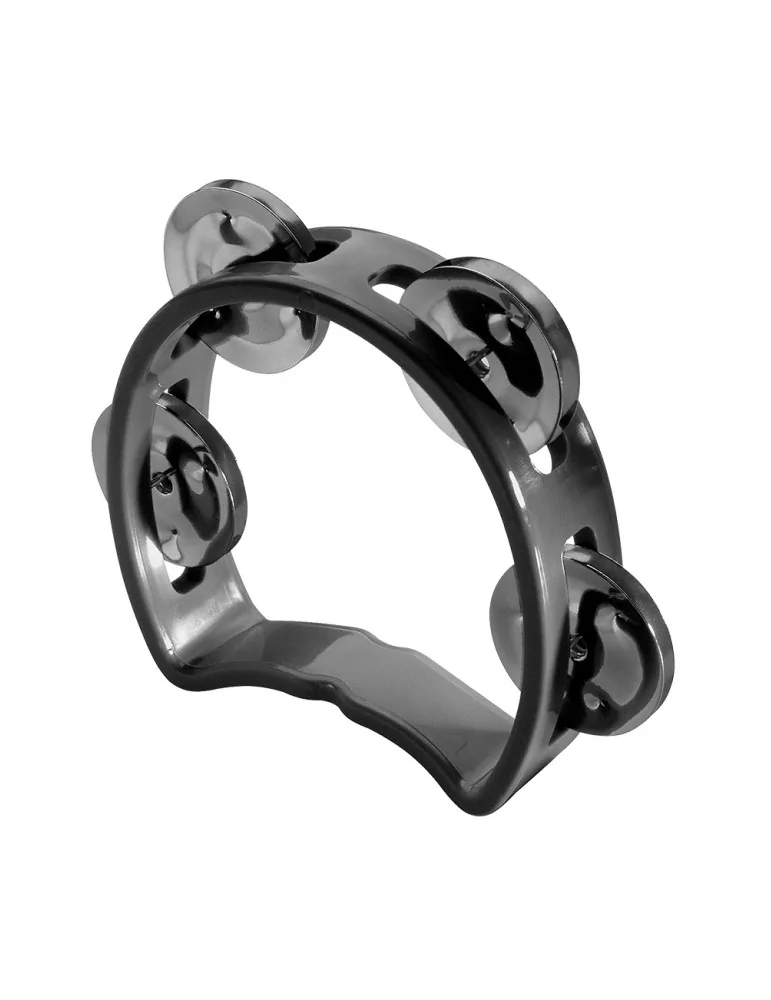  STAGG TAB-MINI/BK Kunststoff Mini-Schellenring m. Cutaway u. 4 Schellen|MusicGoodDeal 
