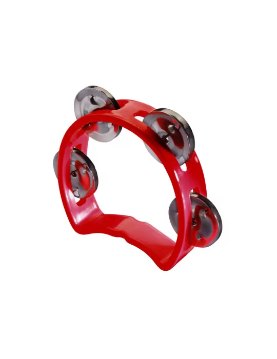  STAGG TAB-MINI/RD Kunststoff Mini-Schellenring m. Cutaway u. 4 Schellen|MusicGoodDeal 