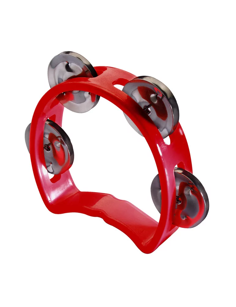  STAGG TAB-MINI/RD Kunststoff Mini-Schellenring m. Cutaway u. 4 Schellen|MusicGoodDeal 