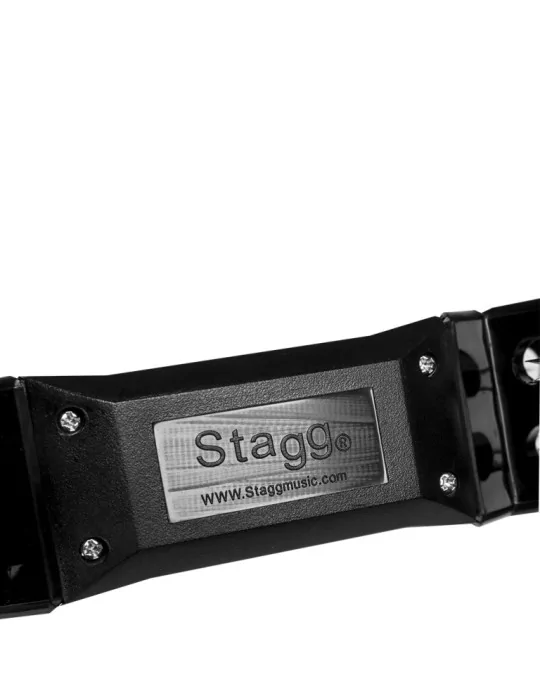  STAGG TAB-2 BK Kunststoff Schellenring m. Cutaway u. 16 Schellen|MusicGoodDeal 
