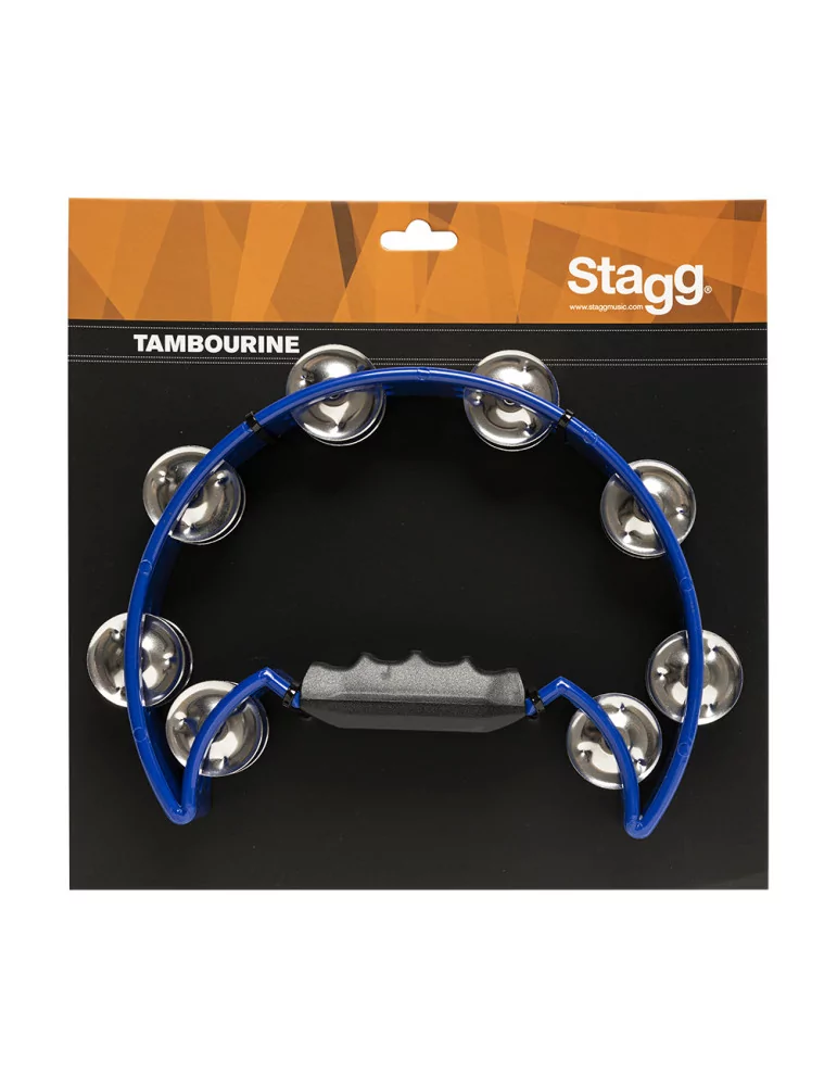  STAGG TAB-2 BL Kunststoff Schellenring m. Cutaway u. 16 Schellen|MusicGoodDeal 