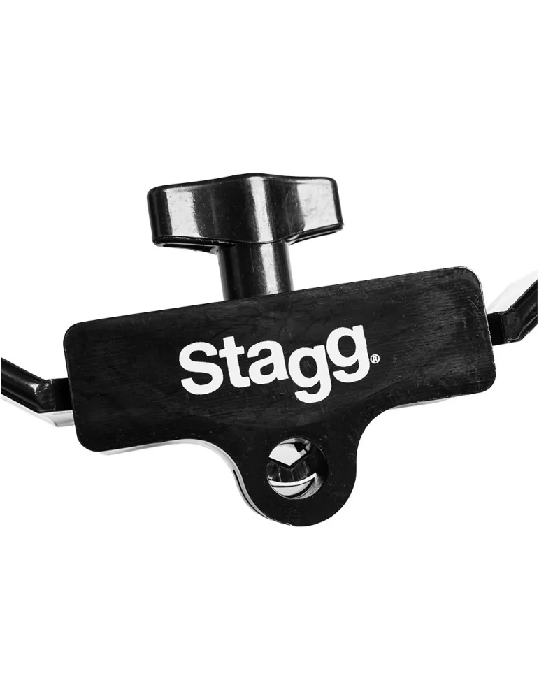  STAGG TAB-D BK Kunststoff Schellenring m. Cutaway in Halbmond-Form f. Hi-hat Ständer|MusicGoodDeal 