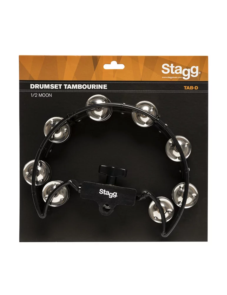  STAGG TAB-D BK Kunststoff Schellenring m. Cutaway in Halbmond-Form f. Hi-hat Ständer|MusicGoodDeal 
