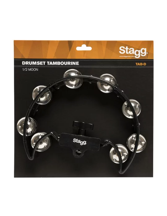  STAGG TAB-D BK Kunststoff Schellenring m. Cutaway in Halbmond-Form f. Hi-hat Ständer|MusicGoodDeal 