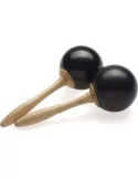  STAGG MRF-26BK Ein Paar traditionelle Fiberglas-Maracas Schwarz|MusicGoodDeal 