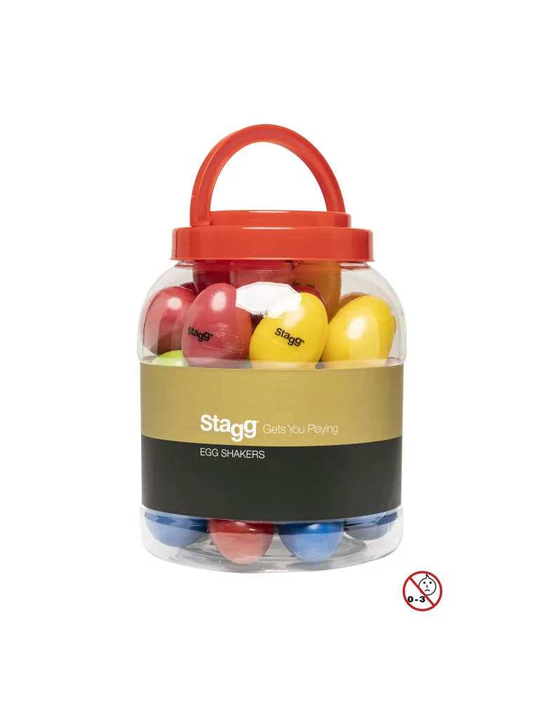  STAGG EGG-BOX1 Box mit 40 Plastik Schütteleier|MusicGoodDeal 