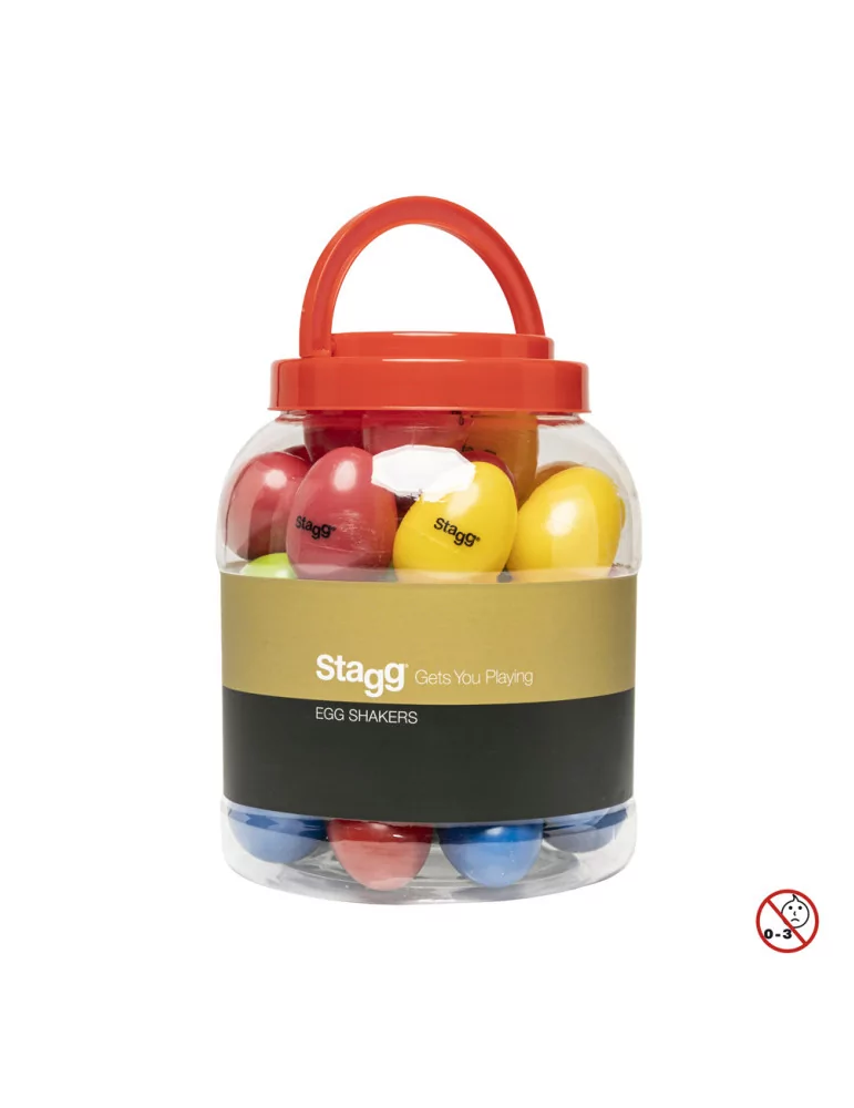  STAGG EGG-BOX1 Box mit 40 Plastik Schütteleier|MusicGoodDeal 