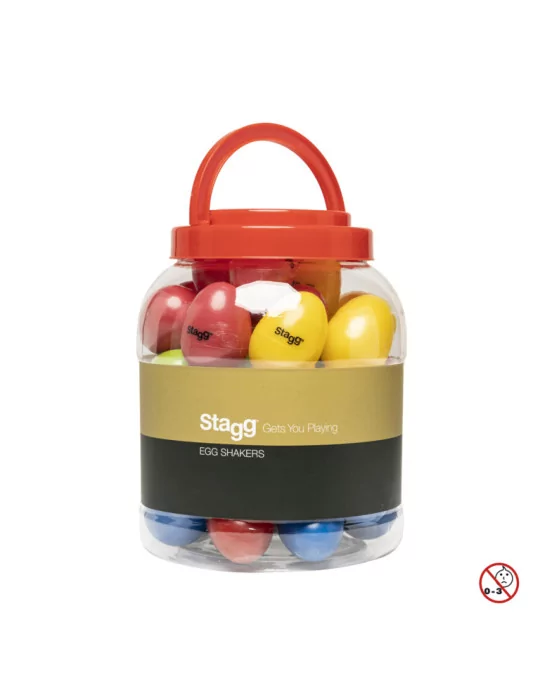  STAGG EGG-BOX1 Box mit 40 Plastik Schütteleier|MusicGoodDeal 