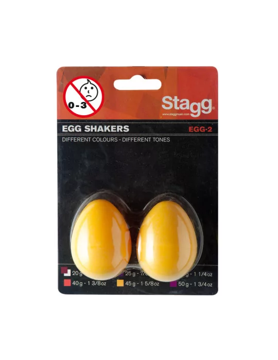  STAGG EGG-2 YW Schütteleier (Paar) Kunststoff|MusicGoodDeal 