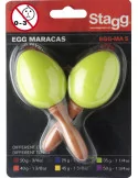  STAGG EGG-MA S/GR Maracas (Paar) Kunststoff eiförmig|MusicGoodDeal 