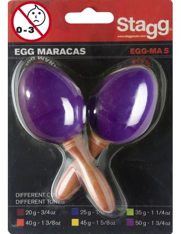  STAGG EGG-MA S/PP Maracas (Paar) Kunststoff eiförmig|MusicGoodDeal 