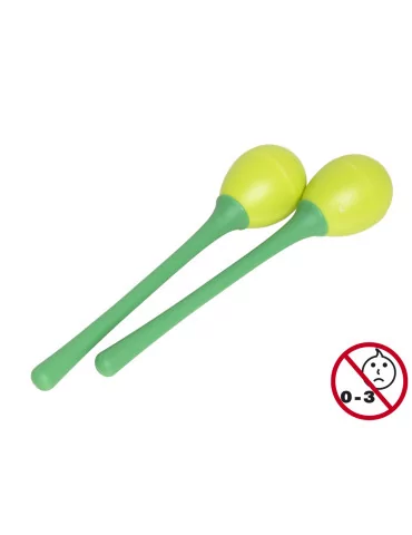  STAGG EGG-MA L/GR Maracas (Paar) Kunststoff eiförmig m. langem Griff|MusicGoodDeal 