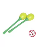  STAGG EGG-MA L/GR Maracas (Paar) Kunststoff eiförmig m. langem Griff|MusicGoodDeal 