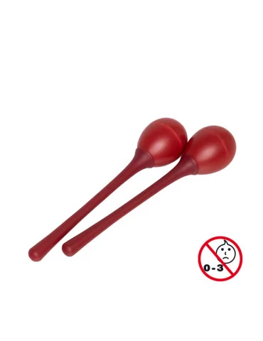  STAGG EGG-MA L/RD Maracas (Paar) Kunststoff eiförmig m. langem Griff|MusicGoodDeal  2