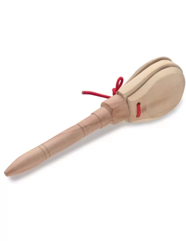  STAGG CAS-N 3 fach Holzkastagnetten mit Griff|MusicGoodDeal 