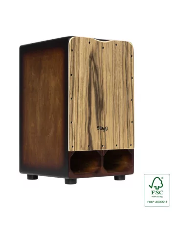  STAGG CAJ-CANNON-EB Cannon-Cajon mit extra Bassdruck|MusicGoodDeal 