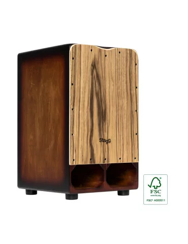  STAGG CAJ-CANNON-EB Cannon-Cajon mit extra Bassdruck|MusicGoodDeal  2