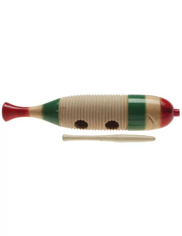  STAGG GUF-141S Kleiner Holz Guiro in Fischform mit Sraper|MusicGoodDeal 