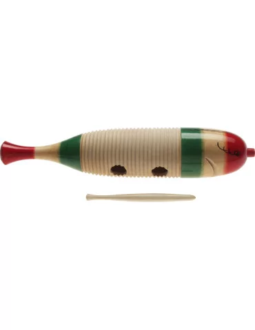  STAGG GUF-141L Großes Holz Guiro in Fischform mit Scraper|MusicGoodDeal 