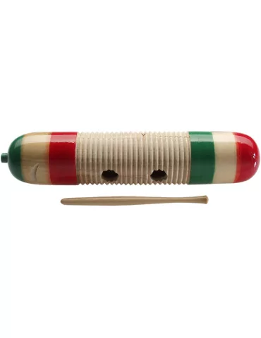  STAGG GUC-142 Mexikanischer Stil Holz-Guiro Zylinderform mit Scraper|MusicGoodDeal 