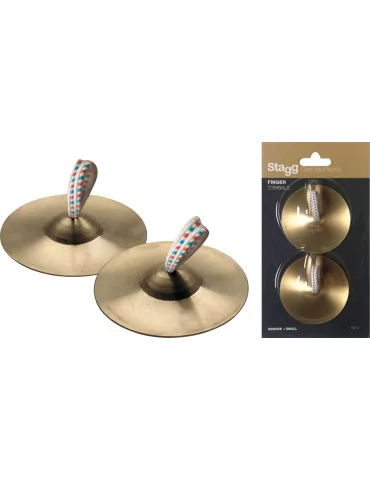  STAGG FCY-7 Pair of brass finger cymbals|MusicGoodDeal 