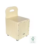  STAGG CAJ-KID-N Lindenholz Kinder-Cajon mit EasyGo-Rückenlehne natural-farbige Frontplatte|MusicGoodDeal 
