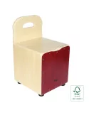  STAGG CAJ-KID-RD Basswood kid's cajón with EasyGo backrest, red front board|MusicGoodDeal 