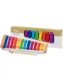  STAGG META-K12 RB Metalófono con 12 palas de diferentes colores y dos mazos|MusicGoodDeal 