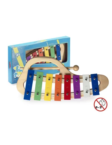  STAGG META-KC8 RB Curved metallophone with 8 colour-coded keys|MusicGoodDeal 