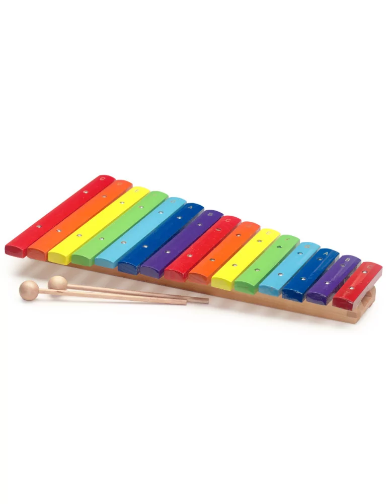  STAGG XYLO-J15 RB Xilófono con 15 palas de diferentes colores y dos mazos de madera|MusicGoodDeal 