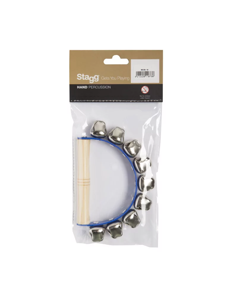  STAGG MOB-9 Jingle-Glocken Set mit 9 Glocken|MusicGoodDeal 