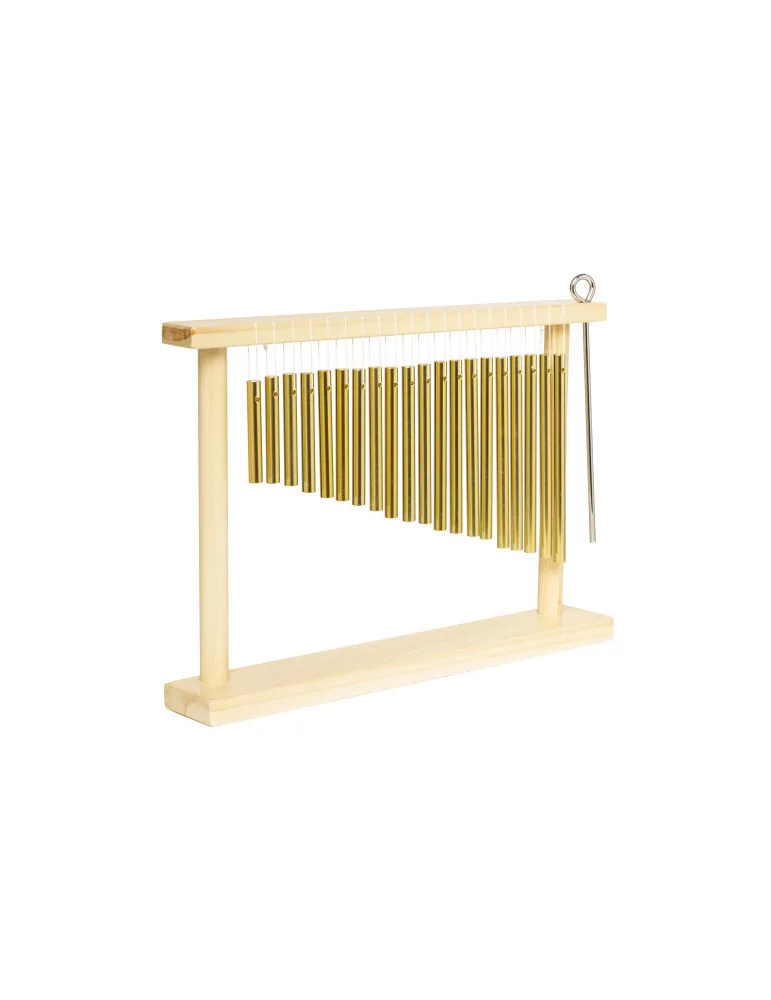  STAGG PCH120-WF Pipe chimes, single row, 20 bars, in wooden frame, with striker|MusicGoodDeal 