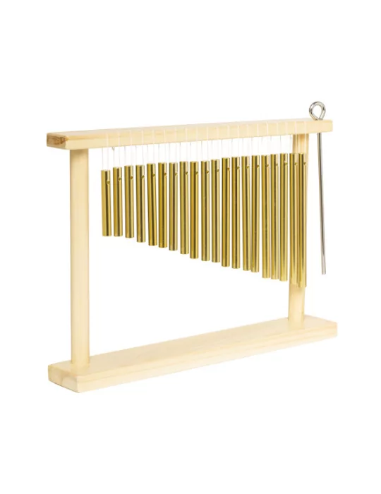  STAGG PCH120-WF Pipe chimes, single row, 20 bars, in wooden frame, with striker|MusicGoodDeal 