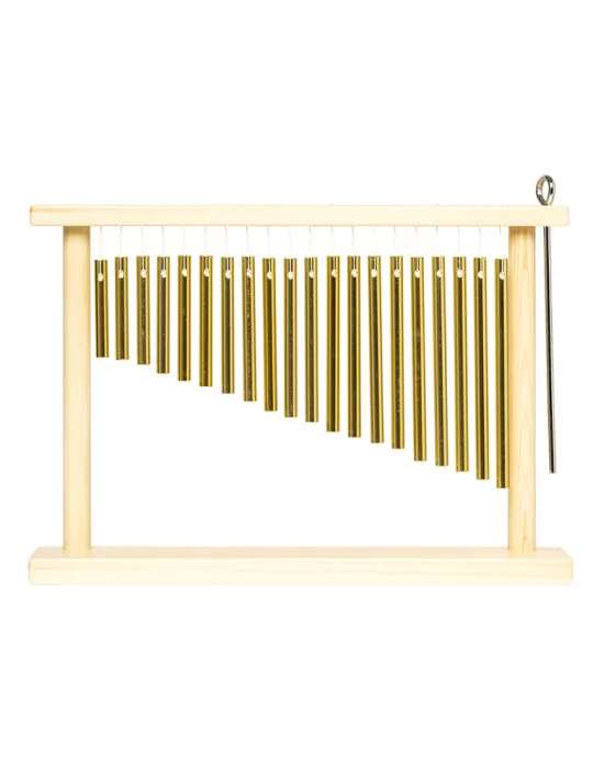  STAGG PCH120-WF Pipe chimes, single row, 20 bars, in wooden frame, with striker|MusicGoodDeal 