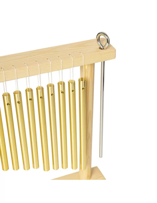  STAGG PCH120-WF Pipe chimes, single row, 20 bars, in wooden frame, with striker|MusicGoodDeal 