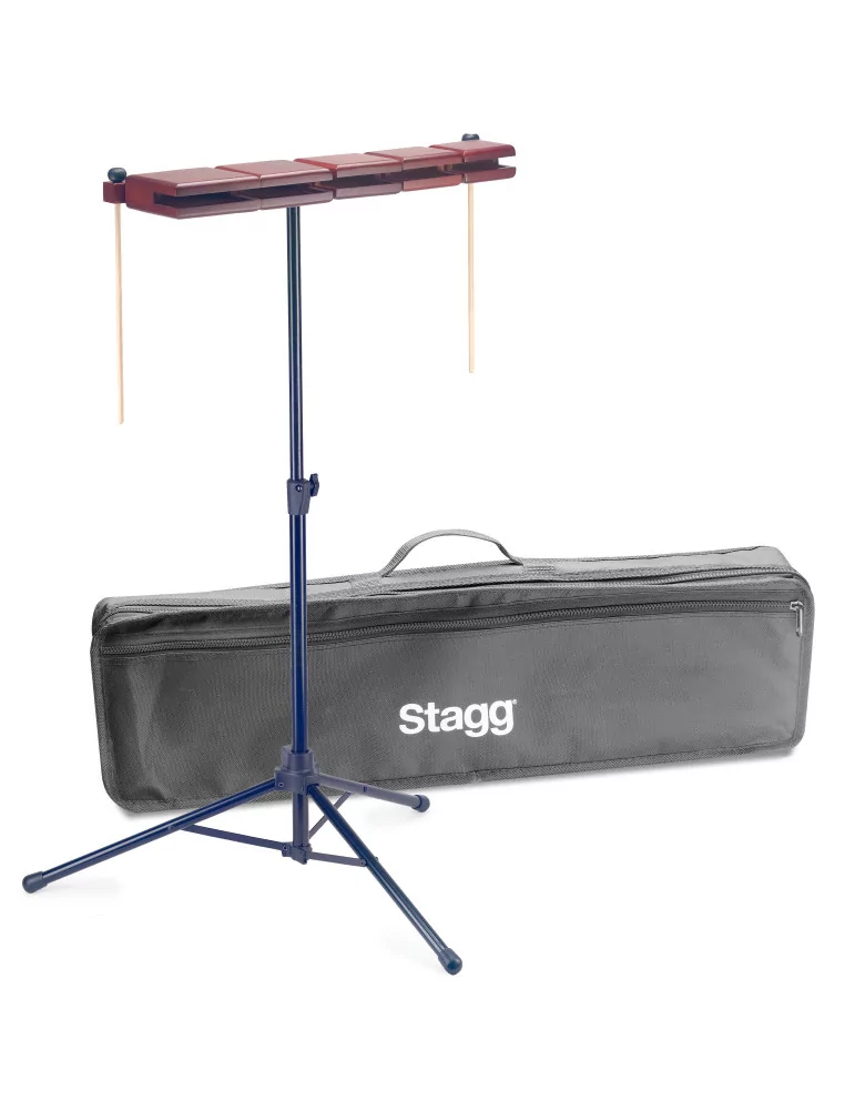  STAGG WB-SET 5B Tempel Block Set aus Holz 5-teilig|MusicGoodDeal 