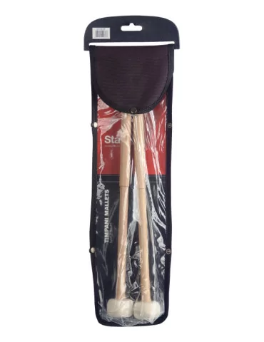  STAGG SMTIM F38 Timpani mallets with maple handle and 38 mm (1.5") round felt head|MusicGoodDeal 