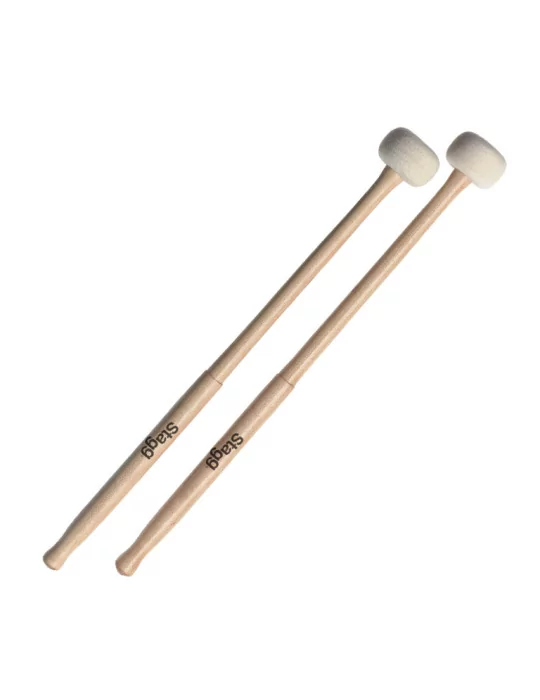  STAGG SMTIM F38 Timpani mallets with maple handle and 38 mm (1.5") round felt head|MusicGoodDeal 