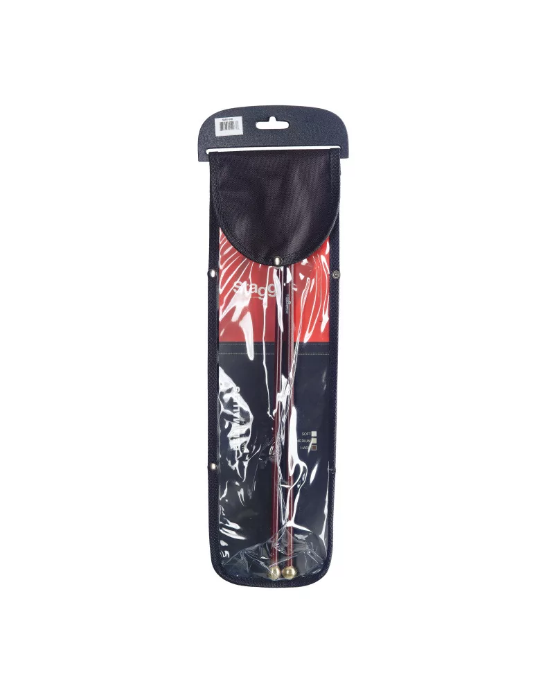  STAGG SMB-WB Par de mazos de arce para campana, con cabeza de latón|MusicGoodDeal 