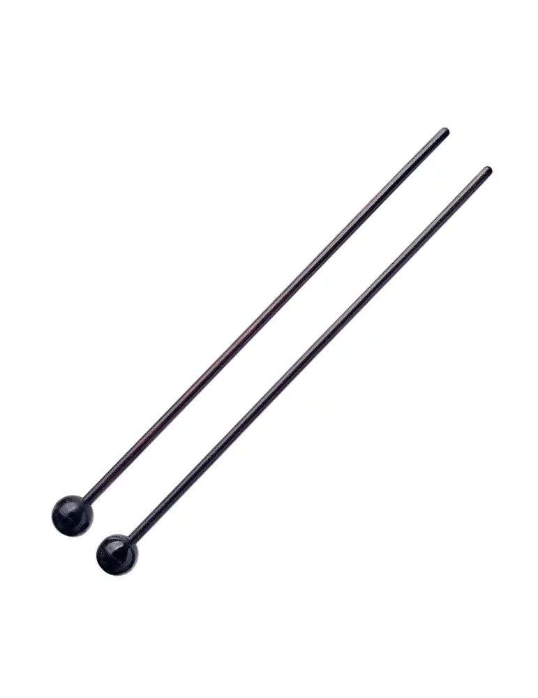  STAGG SMB-WR1 Pair of maple bell mallets with spherical black rubber head|MusicGoodDeal 