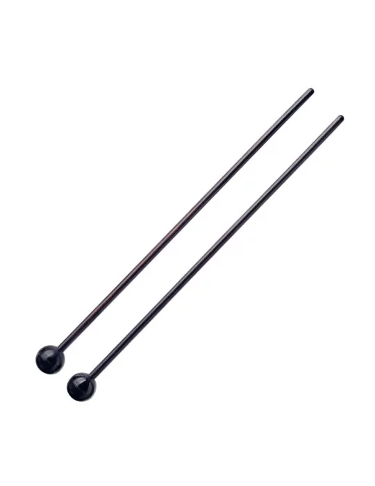  STAGG SMB-WR1 Pair of maple bell mallets with spherical black rubber head|MusicGoodDeal 