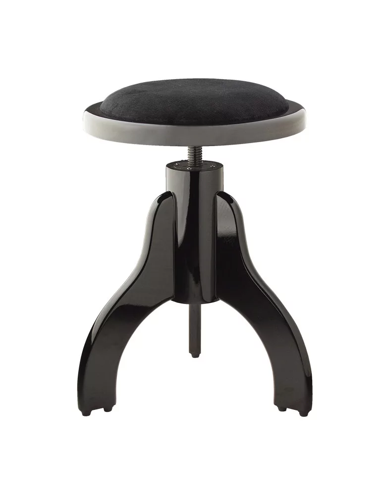  STAGG PS35 BKP VBK Hochglanz Schwarz Klavierhocker mit schwarzem Samtbezug|MusicGoodDeal 
