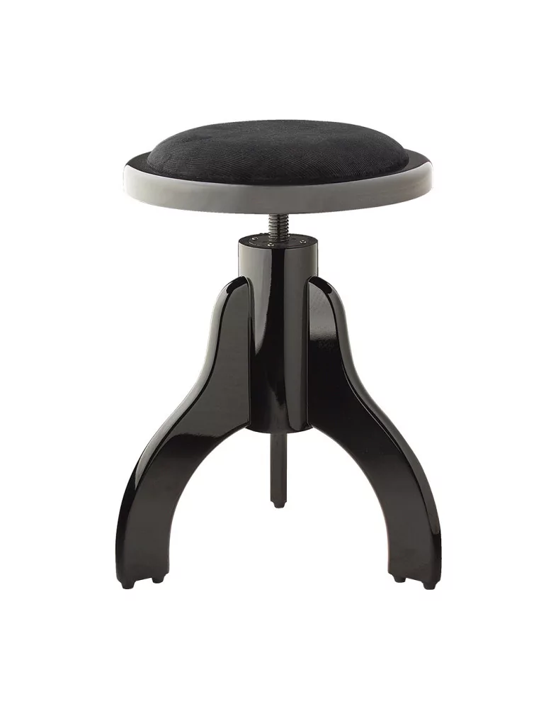  STAGG PS35 BKP VBK Hochglanz Schwarz Klavierhocker mit schwarzem Samtbezug|MusicGoodDeal 