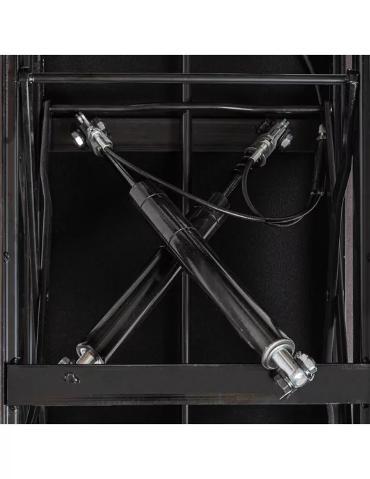  STAGG PBH 850 BKP SBK Highgloss black concert hydraulic piano bench with fireproof black vinyl top|MusicGoodDeal 